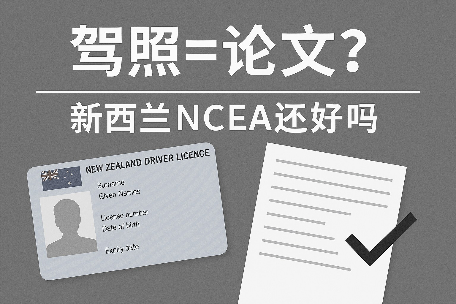 驾照=论文?新西兰NCEA还好吗